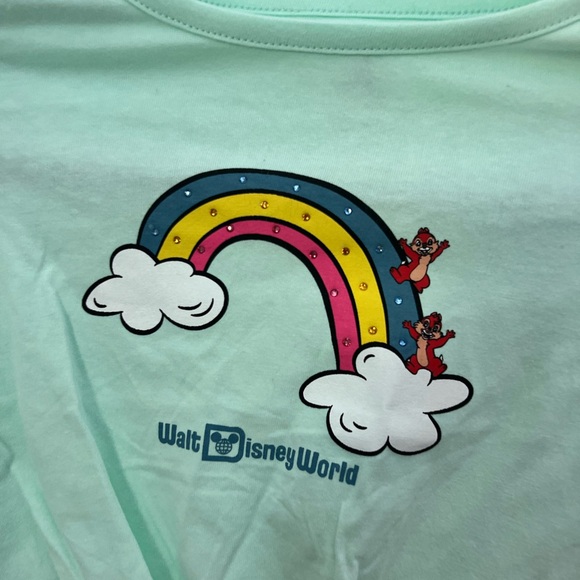 NWT Girls Walt Disney World Rainbow Chip & Dale Shirt - Picture 2 of 6